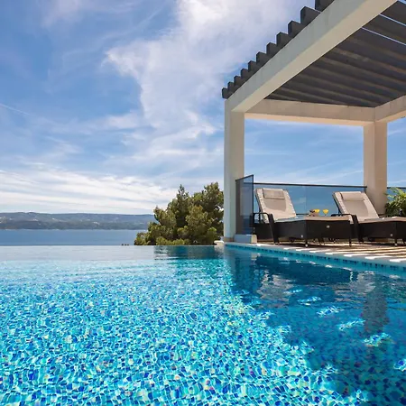 Villa Luxury Seafront With Heated Pool, Jacuzzi, Sea View, 150 M From Stanici