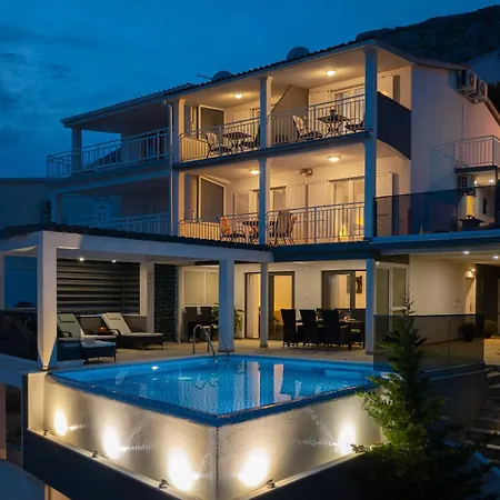 Luxury Seafront With Heated Pool, Jacuzzi, Sea View, 150 M From * Stanici